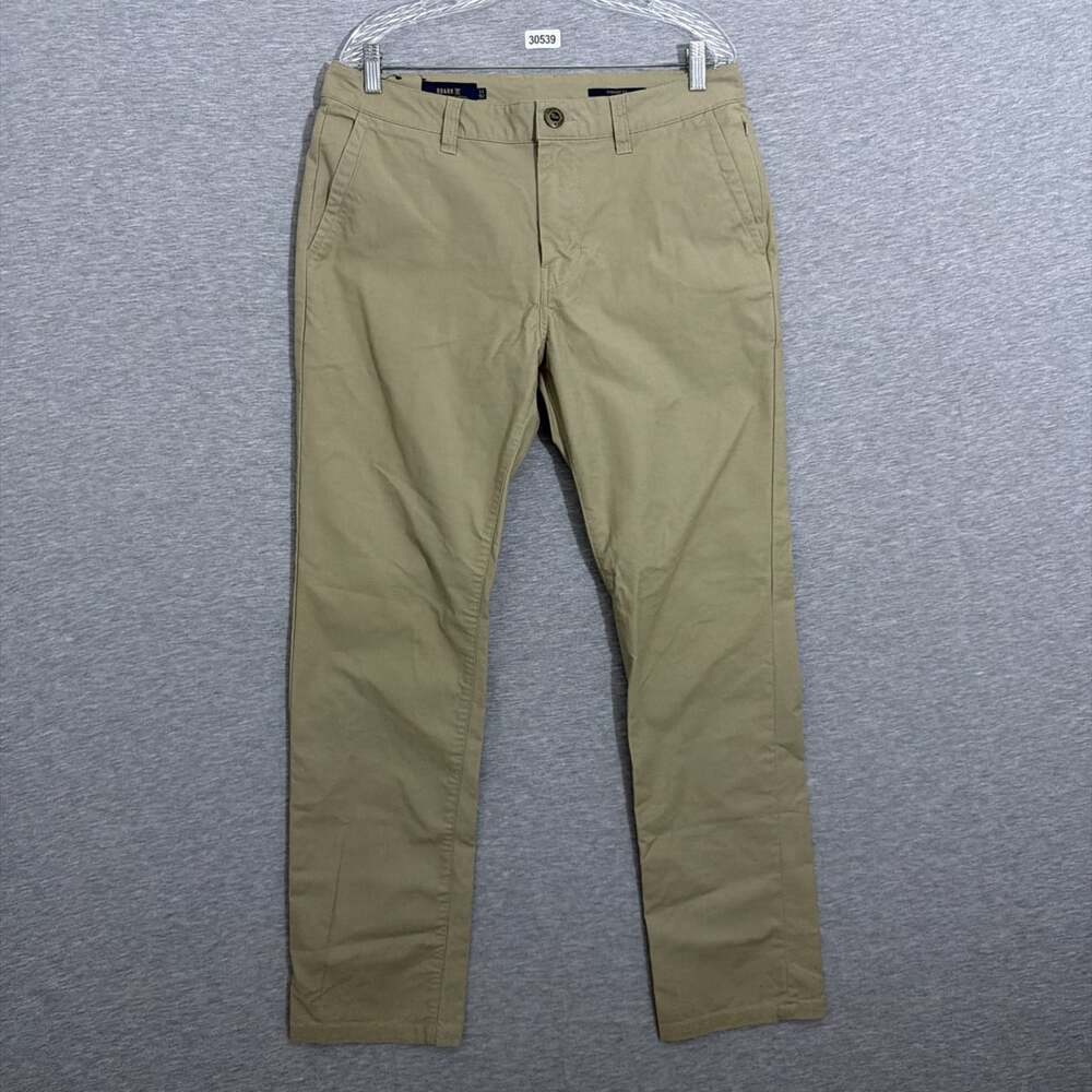 Roark Men's Size 33 Khaki Beige Porter Pant 3.0 Straight Fit Pocket Pants